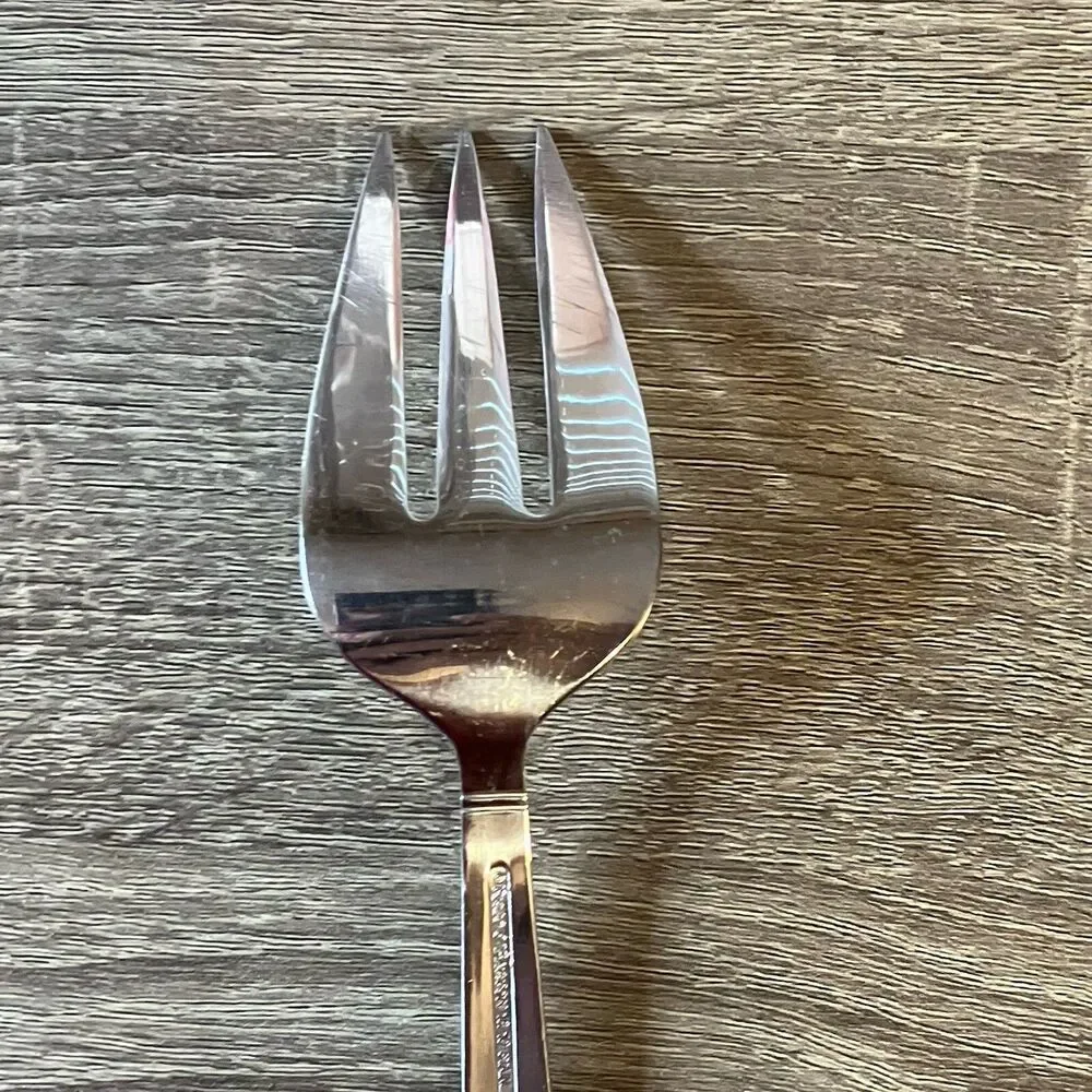 Reed & Barton Harvest Bouquet 18/10 Stainless Cold Meat Serving Fork Replacement